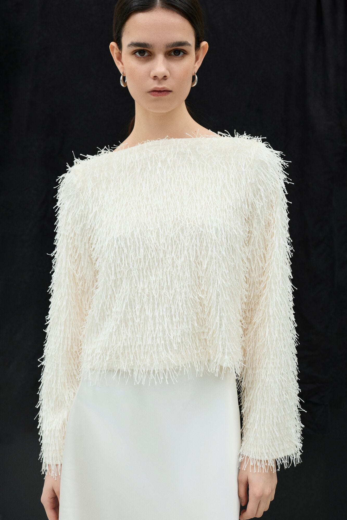 Vitoi L/S Boatneck bluse – Birch